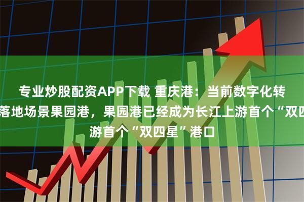 专业炒股配资APP下载 重庆港:当前数字化转型的重点落地场景果园港,果园港已经成为长江上游首个“双四星”港口